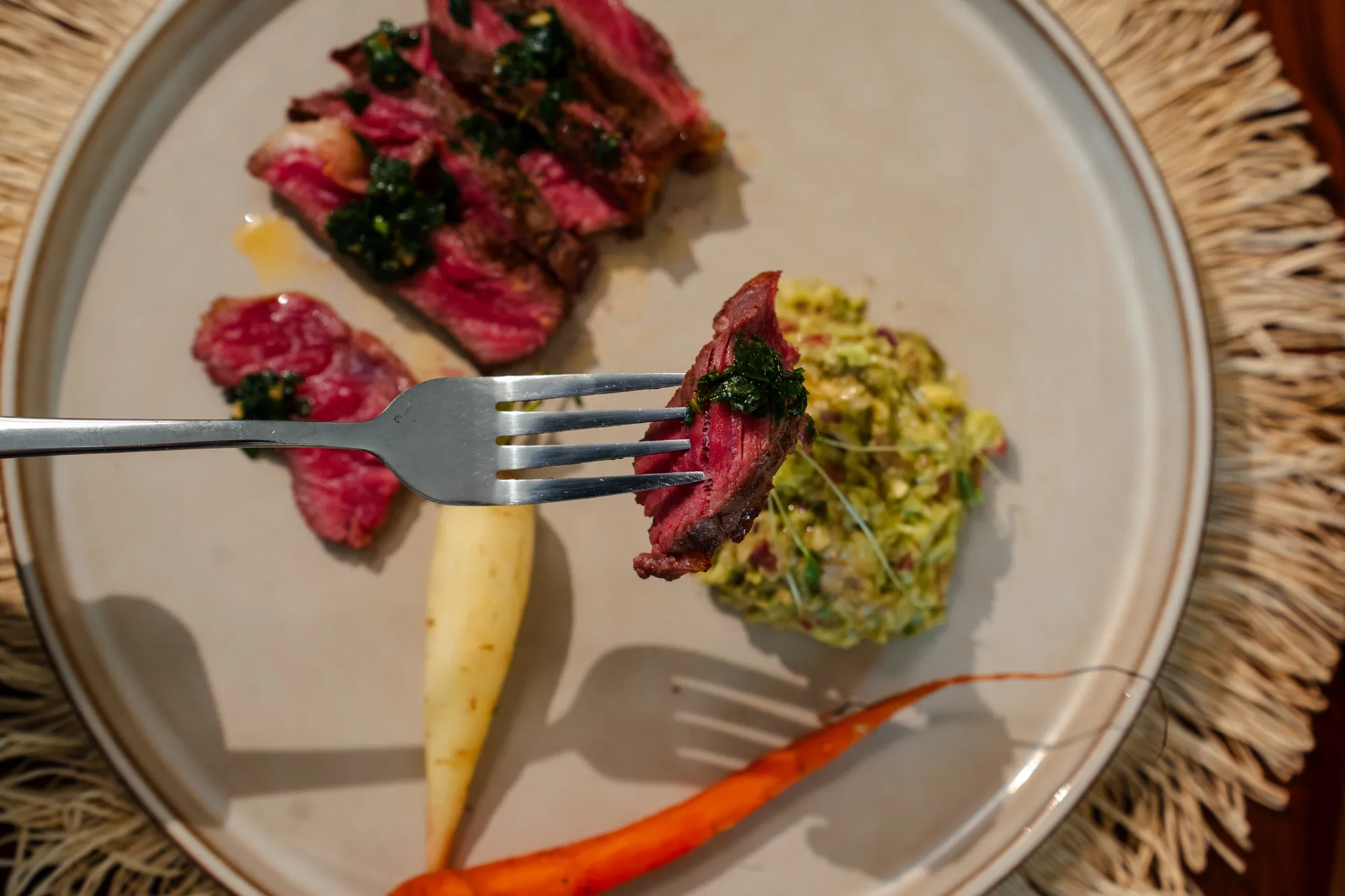 Grilled beef plate by Habanero's Private Chef Tulum
